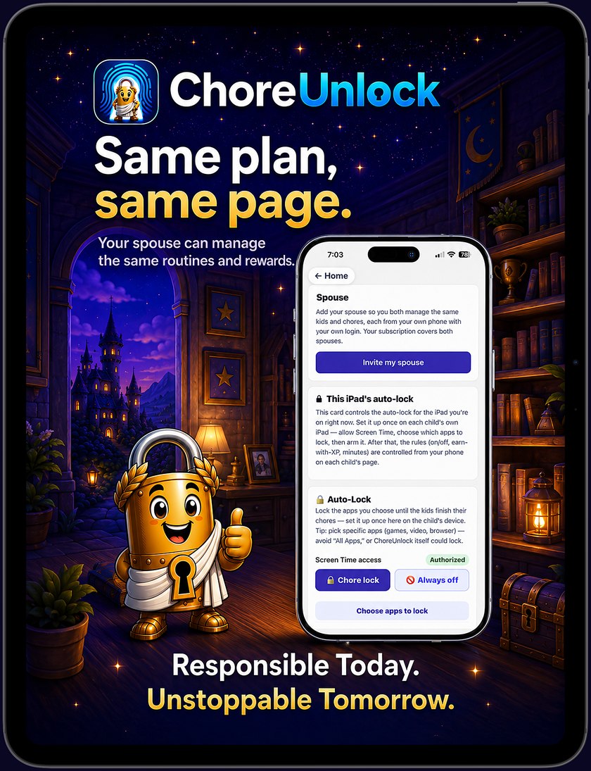 Same plan, same page — invite your spouse