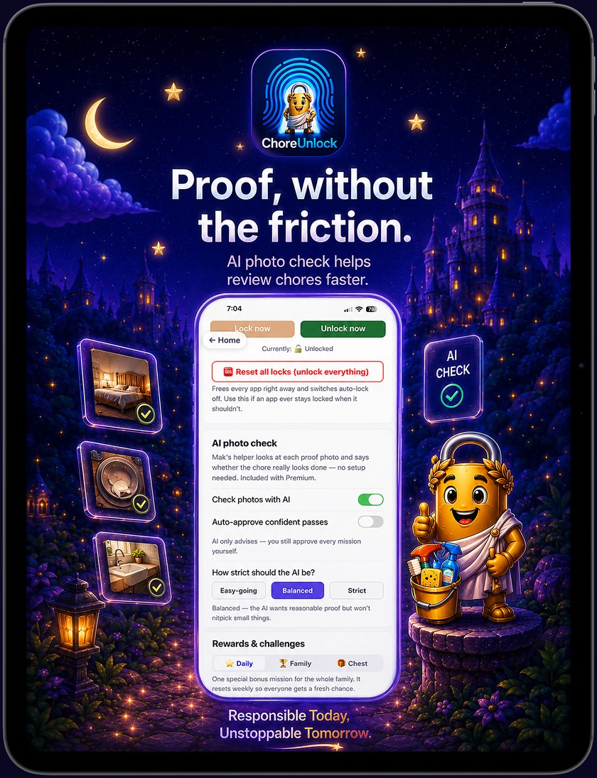 Proof without the friction — AI photo check