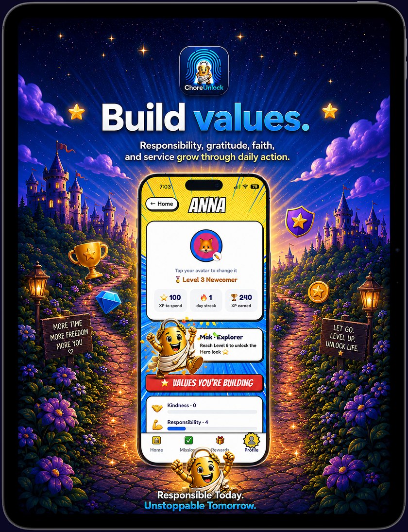 Build values — responsibility, gratitude, faith and service